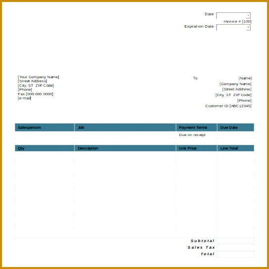 6 Computer Quotation format In Word Free Download | FabTemplatez