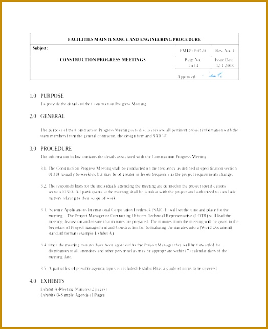 Sample Meeting Minutes Template Document Sample Gekki Unique Construction Minutes Template – Free Sample Example format 524644