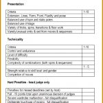 Dance Competition Score Sheet 16404 Sample Score Sheet 867497