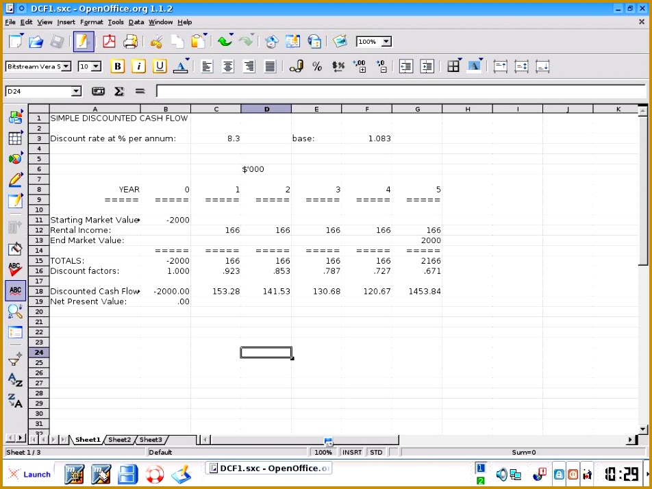 Discounted cash flow excel 714952