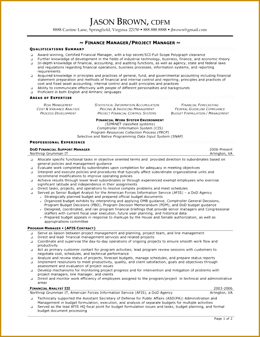 cover letter About Resume Project Manager B Ac Ef D C Cee Csample project manager resume 1126870