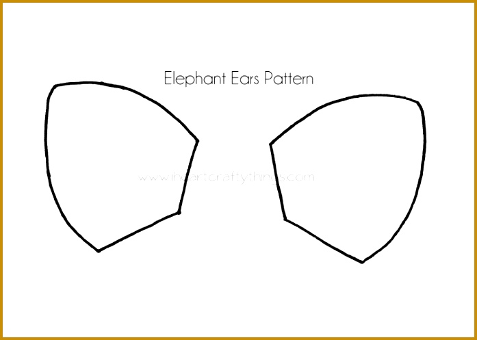 Elephant Cut Out Template 27407 Cupcake Liner Elephant Craft 535750