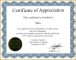 4 Employee Appreciation Certificates