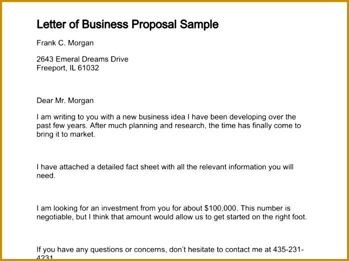 letter of business proposal sample 131 0 522697