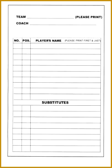 baseball lineup template free baseball lineup card template 563376