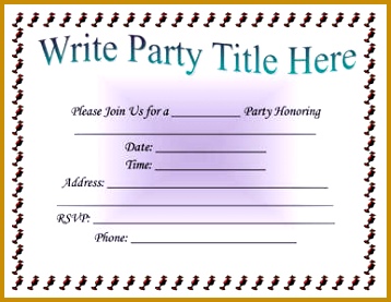 Simple Party Invitation Template 358277