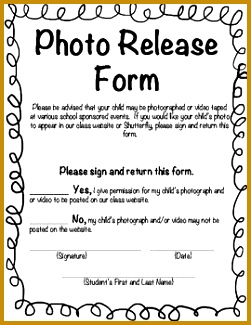 This is a photo release form for class websites or Shutterfly It is a PDF 4th Grade Pinterest 325251