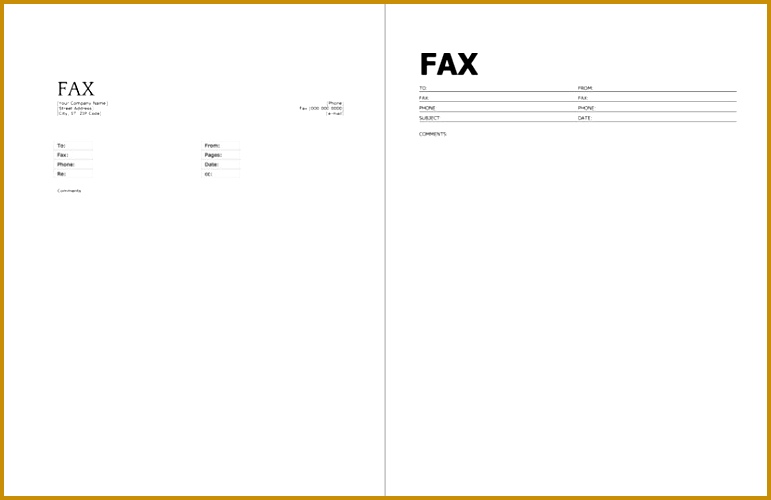 Free Cover Fax Sheet For Microsoft fice Google Docs & Adobe PDF 771500