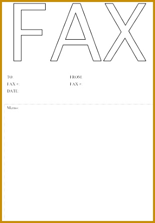 Fax Cover Sheet Template 444309