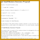 Small Business Insurance Proposal inside Health Insurance Proposal Template 139139