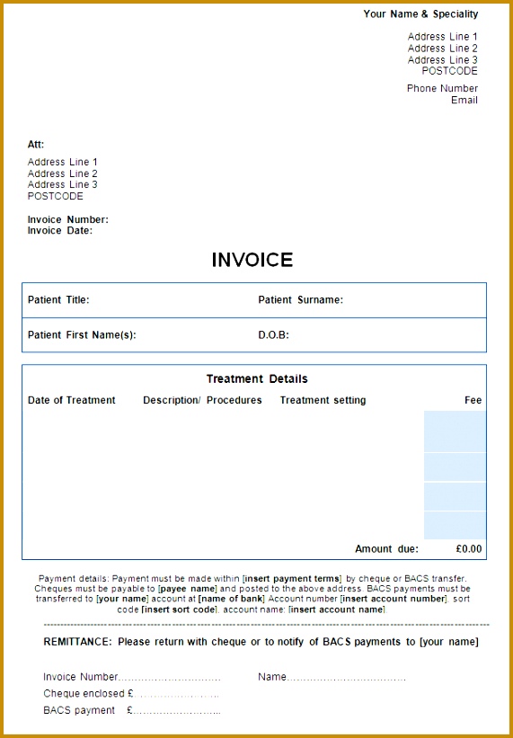For self pay patients the below template can be used to directly bill the Download template 821571