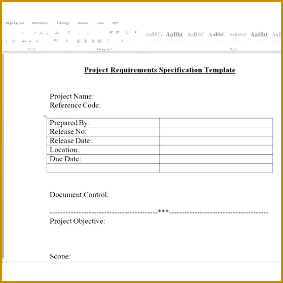 Project Requirements Specfication Template by Sidharth Thakur 558558