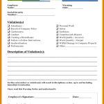 Progressive Discipline form Template 18685 12 Write Up forms for Employees Disciplinary 750620