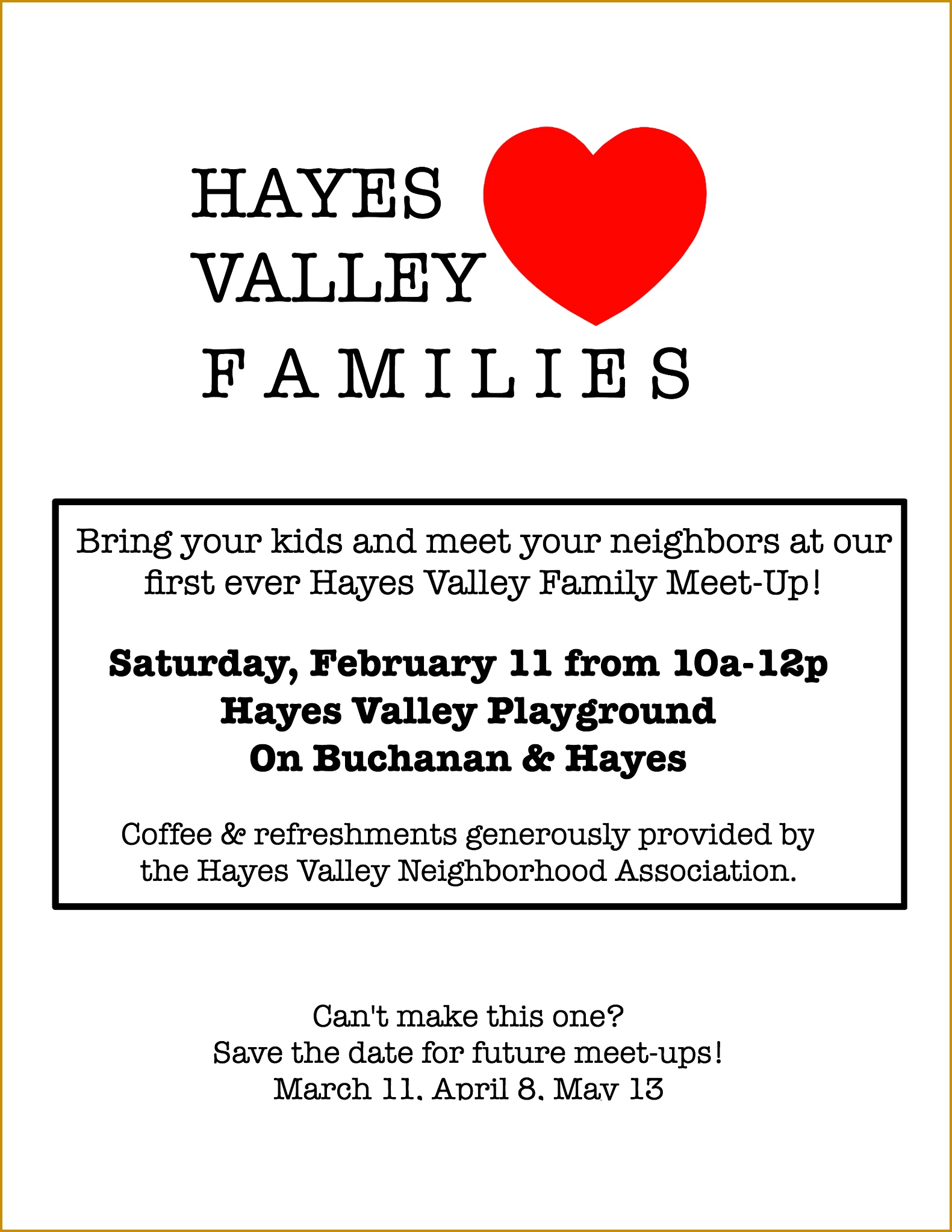Hayes Valley Families Quarterpage Flyer Template 20461581