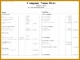 7 Template for A Balance Sheet