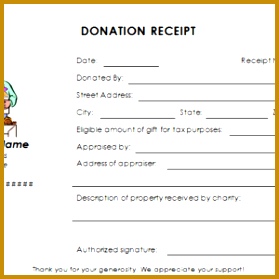 Free Printable Charitable Donation Receipt Template Design a part of under Other Templates Donation Slip Form 279279