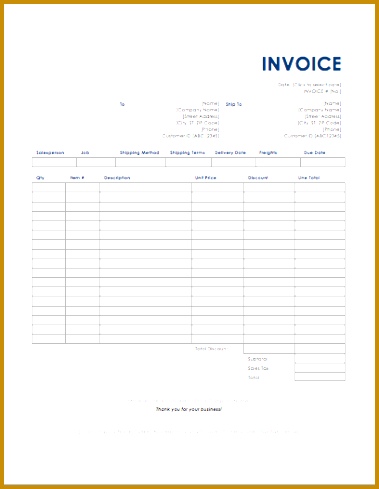 Transport Receipt Sample 03008 Freight Invoice Template Ms Word 526408