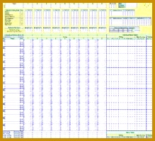 Baseball Score Sheets 199219