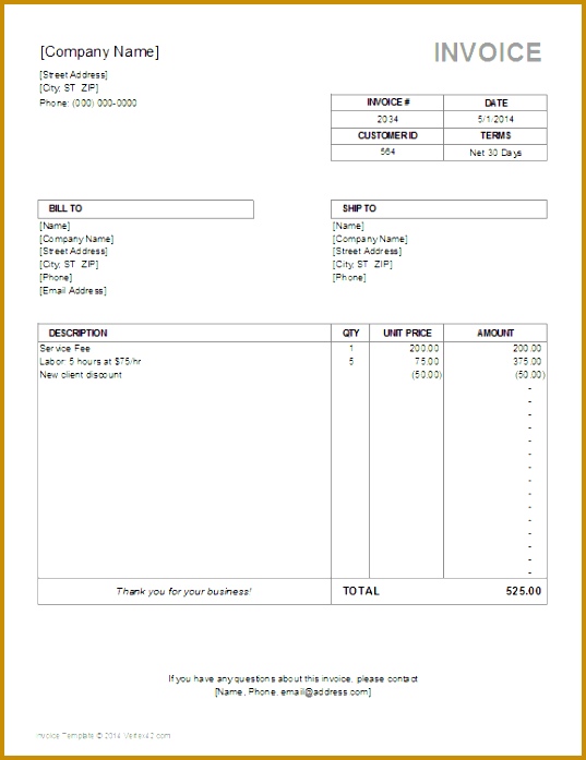 billing invoice template 537697