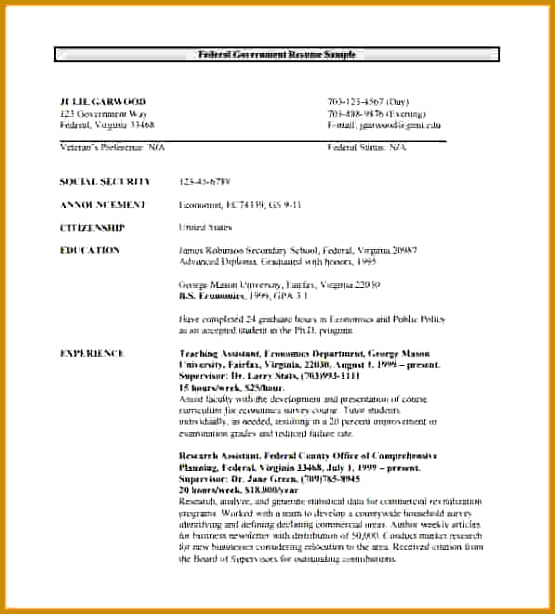 government resume templateernment resume template federal government resume pdf free 1 555614