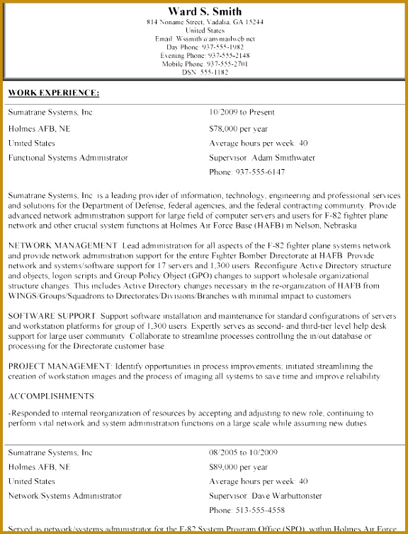 government sample resume government resume examples federal government resume free 755576