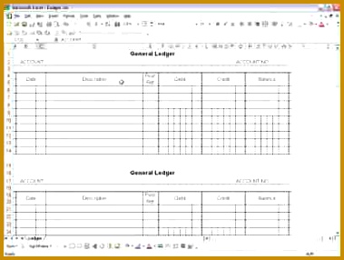 9 ledger spreadsheet template excel 286379