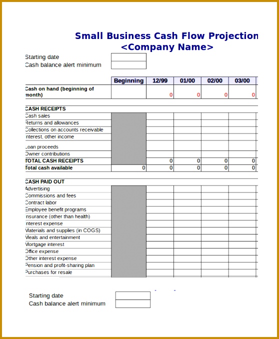 Cash Flow Projection Template Excel Cash Bud Template cash bud template will be 678558