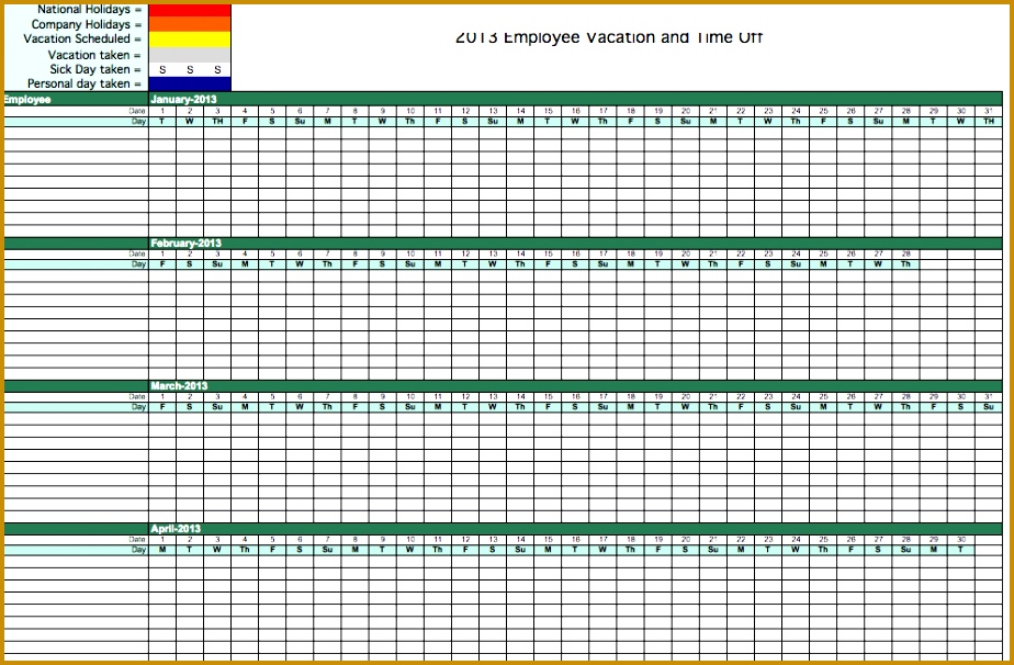 calendar for attendance tracking 2013 employee attendance tracking calendar jdwtVI 606924