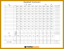 Print a Free Baseball Scorebook Sheet Printable Baseball Scorecards with Pitch Count Keep track of Baseball Stats with our Scoresheets 169219