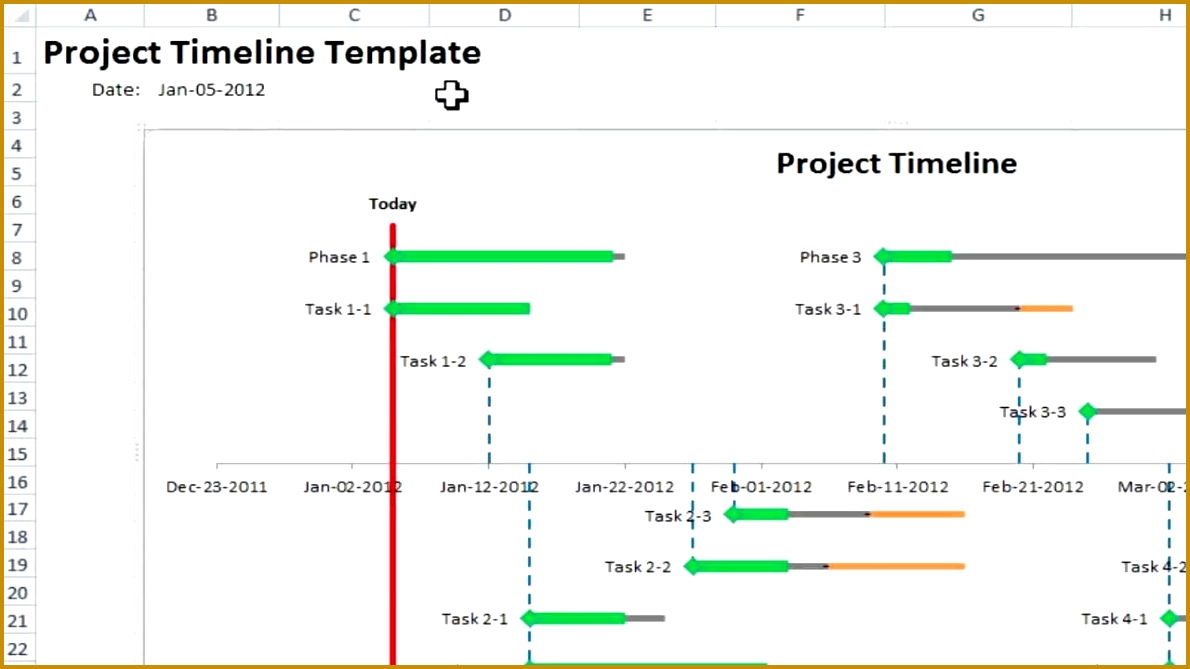 Excel Project Timeline 10 simple steps to make your own Project 6691190