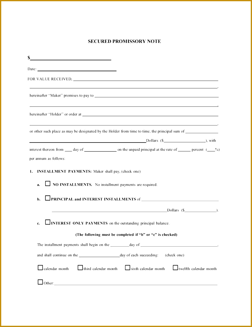 promissory note template 1083837