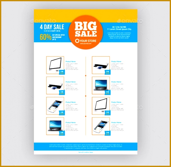 sales flyer template 534544