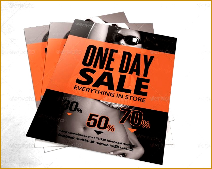 20 sales flyer template psd house retail discount 666835