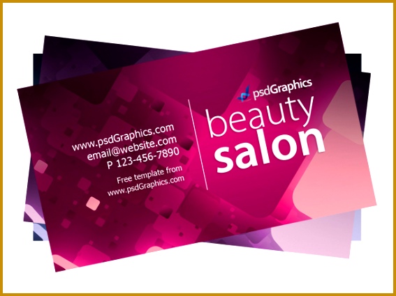 beauty salon business card template 425567