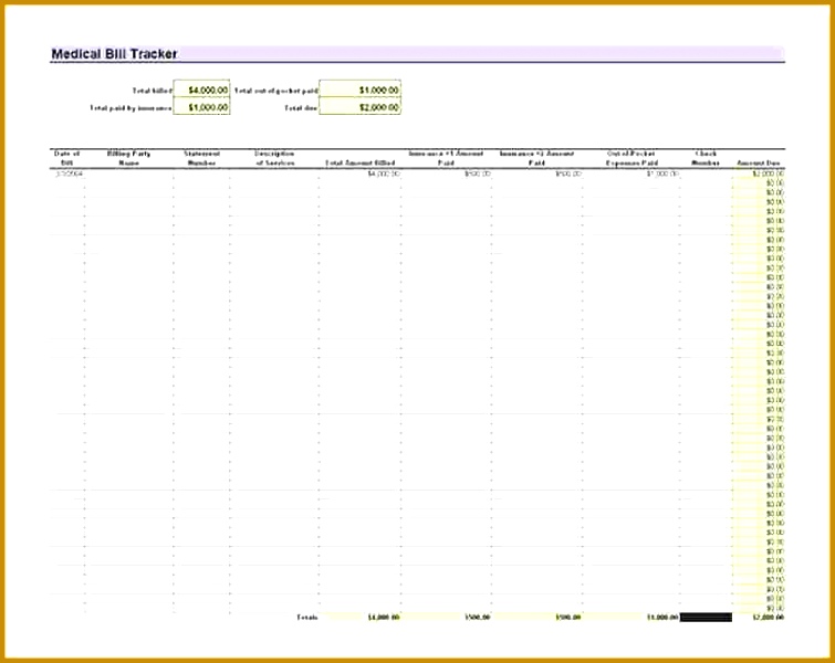 5 excel bill tracker template fabtemplatez