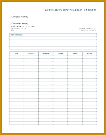 Accounts Receivable Ledger Template 278219