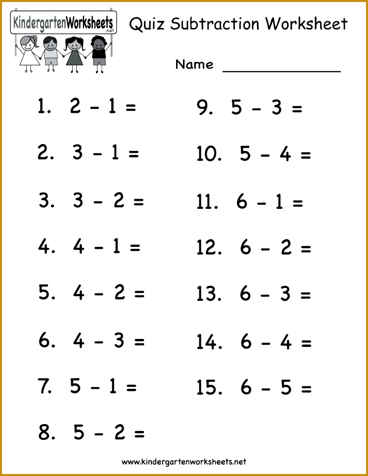 Quiz Subtraction Worksheet Free Kindergarten Math Worksheet for gsaXb Quiz Subtraction Worksheet Free Kindergarten Math Worksheet for Kids 962744