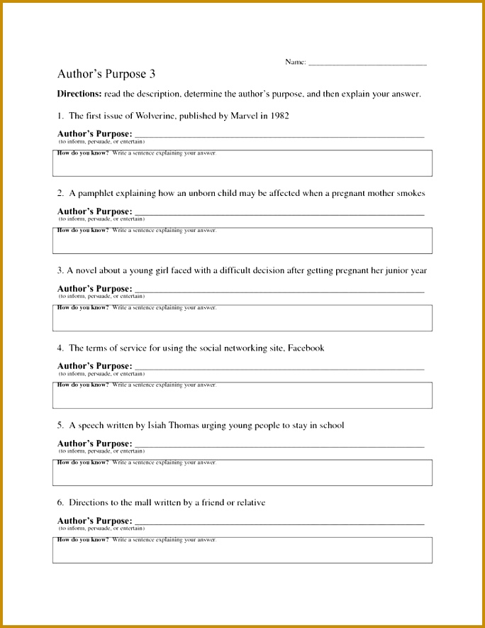authors purpose worksheet Google Search 885684