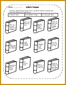 Author s Purpose Worksheet Inform Entertain Persuade 325251
