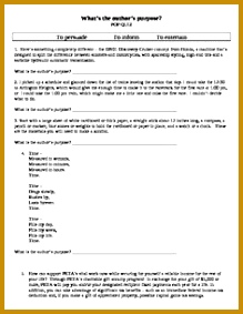 Author s Purpose Pop Quiz Assessment 219283