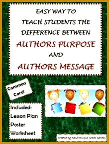 Author s message and author s purpose can be confusing for students Use this easy method to 290219