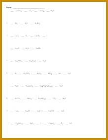 Balancing Chemical Equations Worksheet that you can customize and print 284219