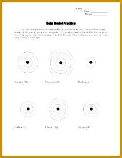 3 Bohr Model Worksheet 241312