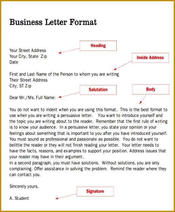 4 Business Letter Salutations FabTemplatez