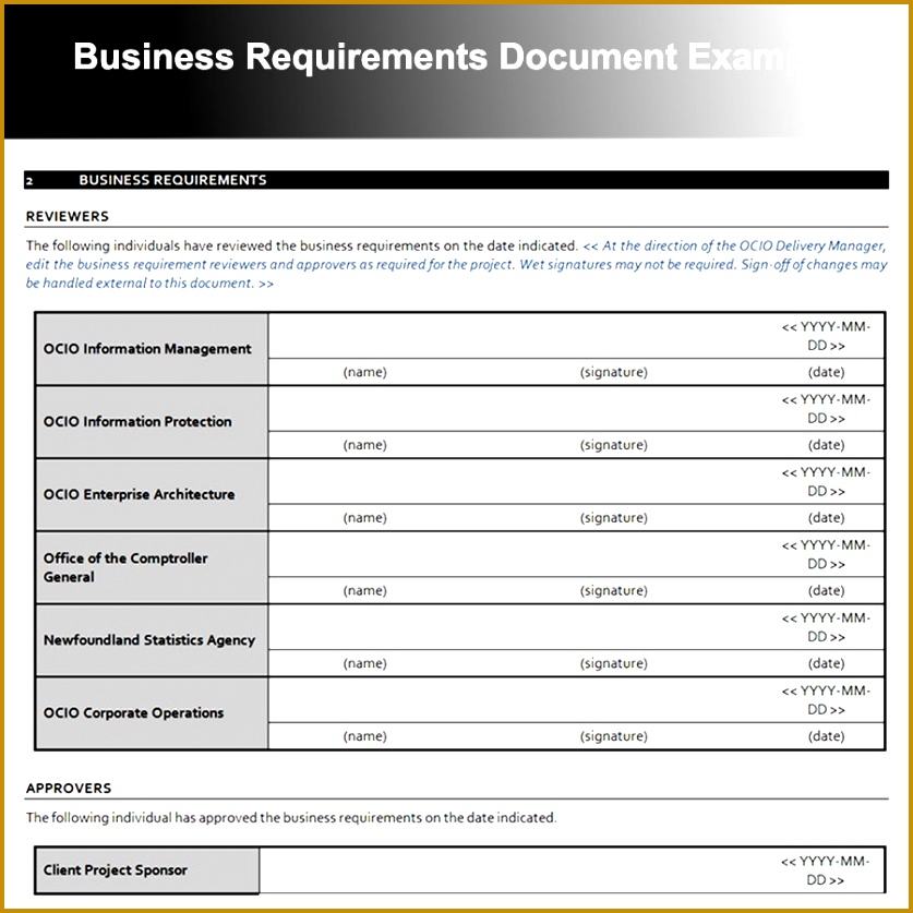 Business Requirements Document Template 85451 Business Requirements Document Template Systematic Portrait 837837