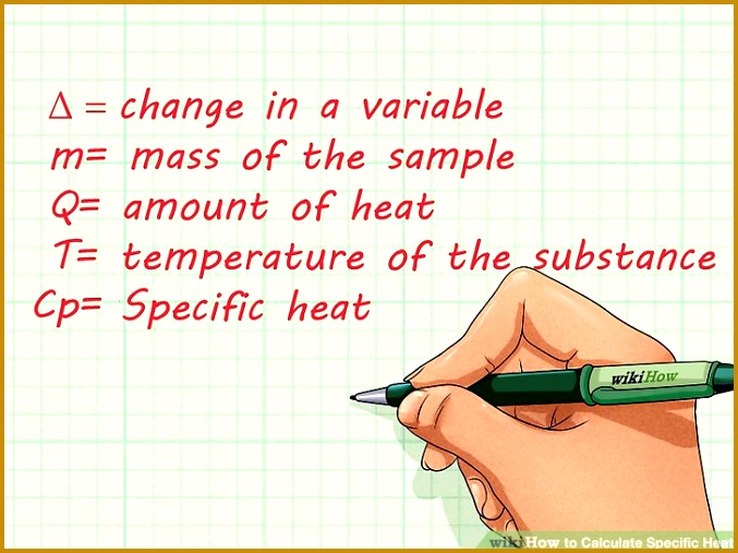 How To Calculate Specific Heat With Calculator Wikihow 507677