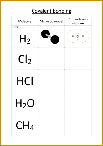 Covalent bonding task worksheet and exam questions by olivia calloway Teaching Resources Tes 465329