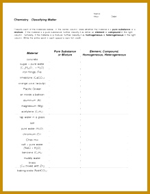 classification of matter worksheet Google Search 283219