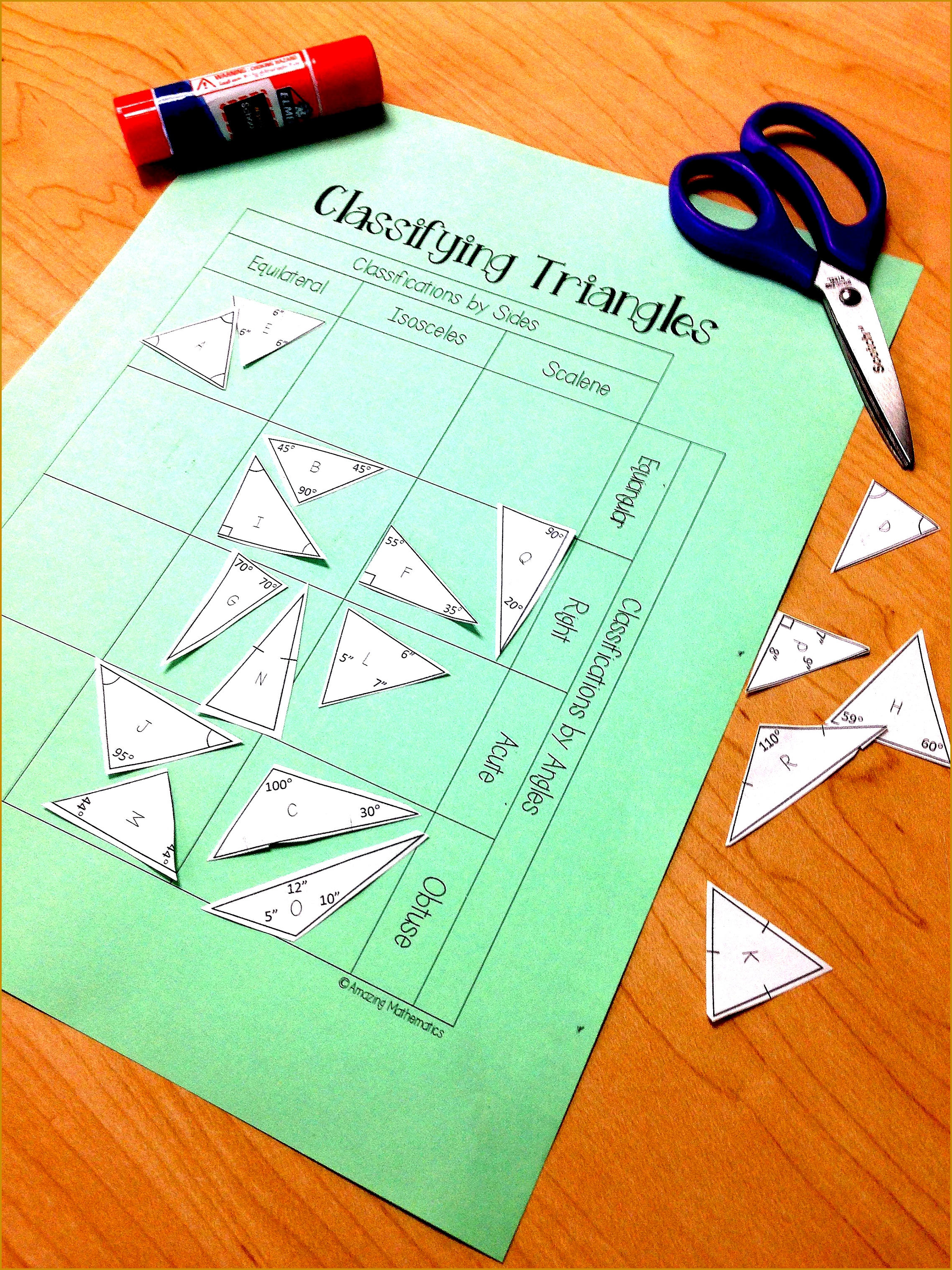 4 Classifying Triangles Worksheet FabTemplatez