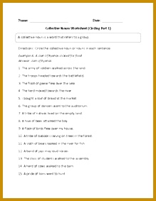 Circling with Collective Nouns Worksheet 283219
